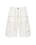 CATHARSIS WHITE DENIM SHORTS