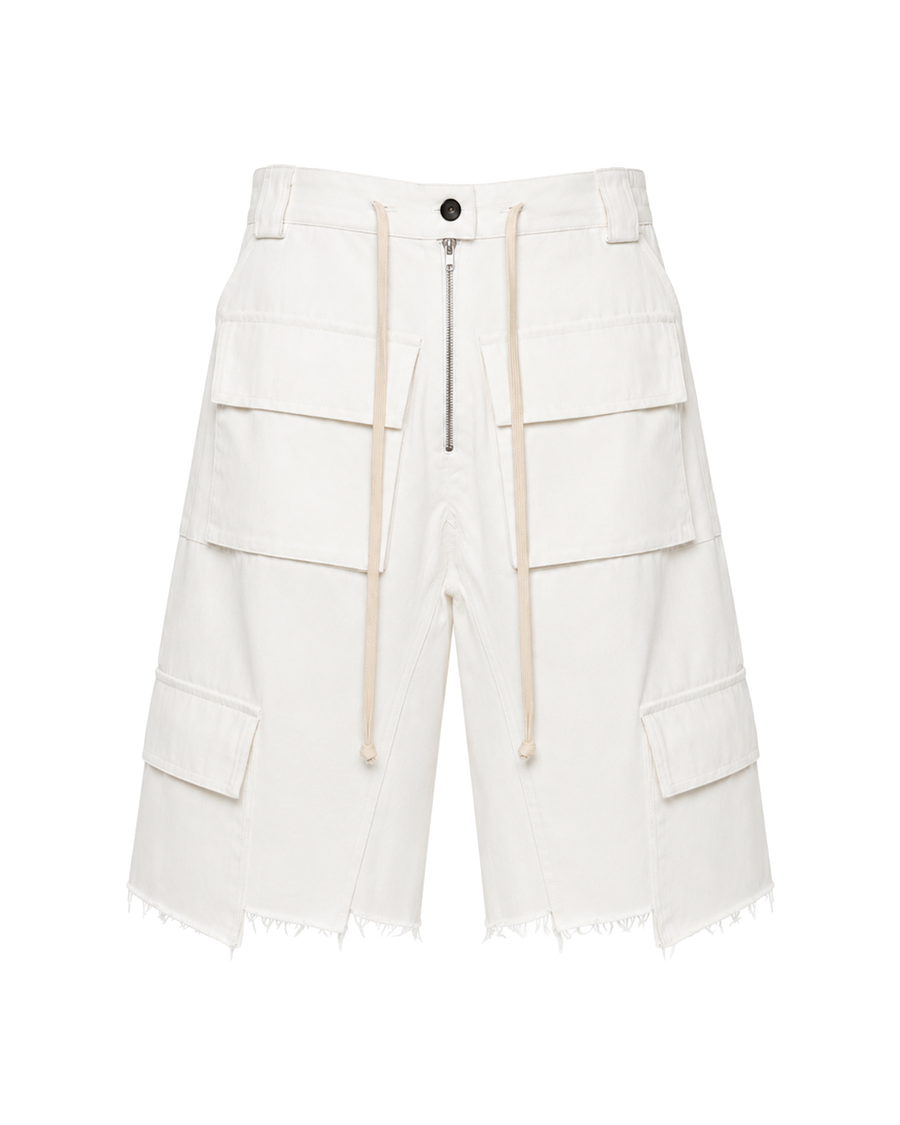 CATHARSIS WHITE DENIM SHORTS