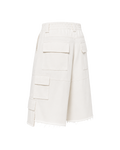 CATHARSIS WHITE DENIM SHORTS
