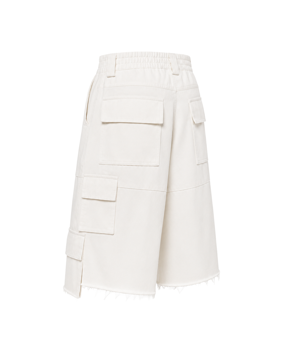 CATHARSIS WHITE DENIM SHORTS