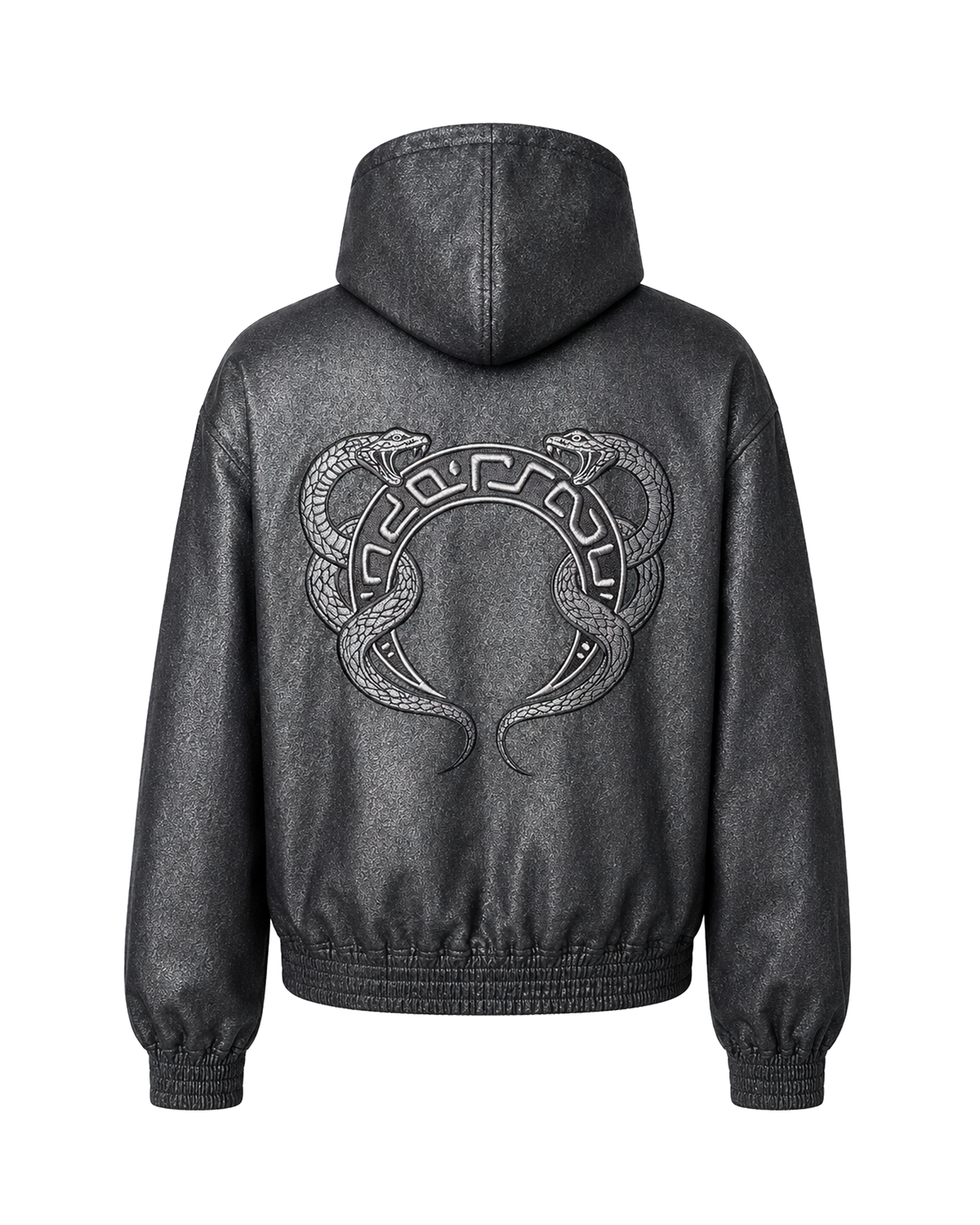 СРІБНИЙ ЗІП-ХУДІ МІСЯЧНИЙ ЗМІЙ