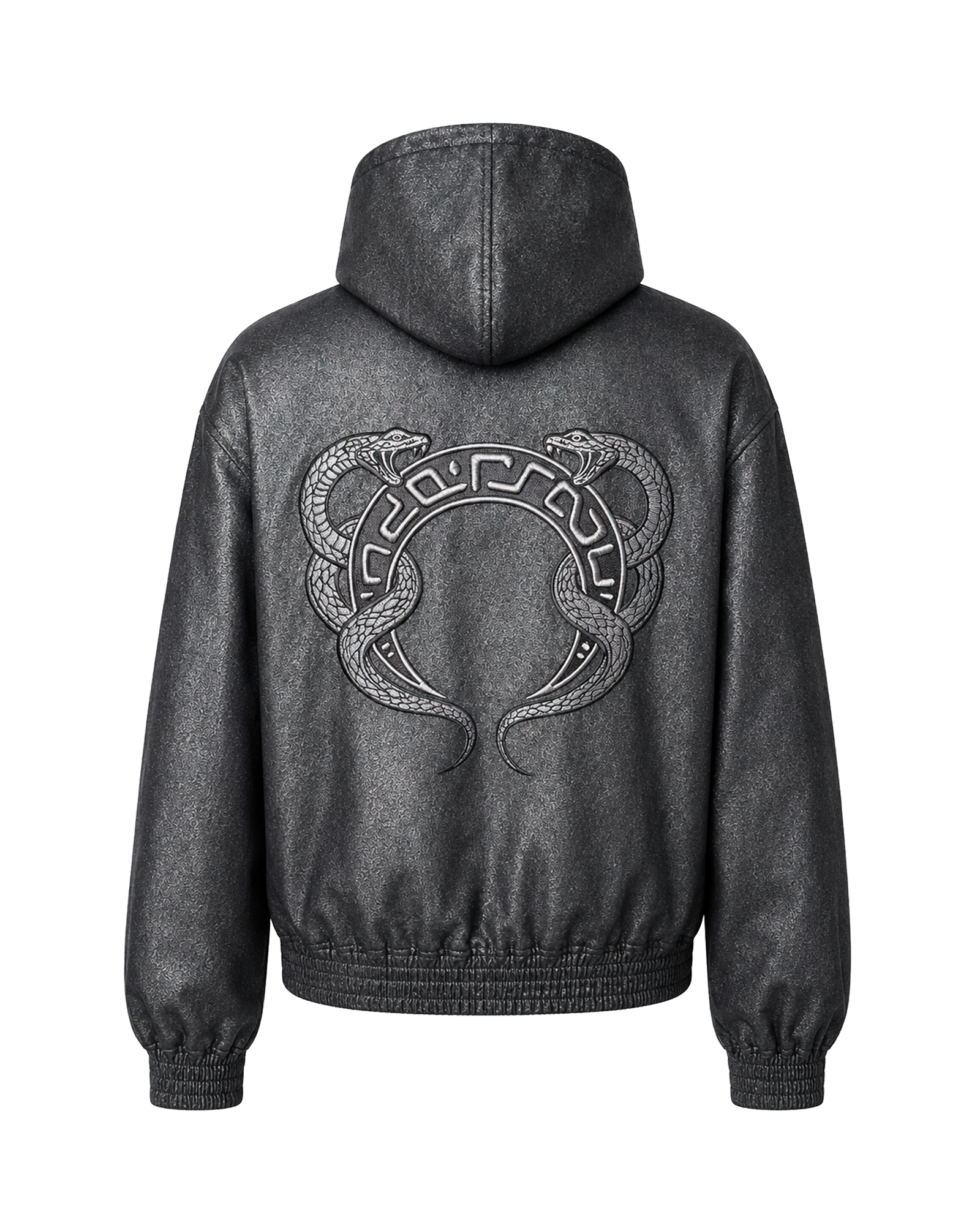 SILVER MOON SERPENT ZIP-HOODIE