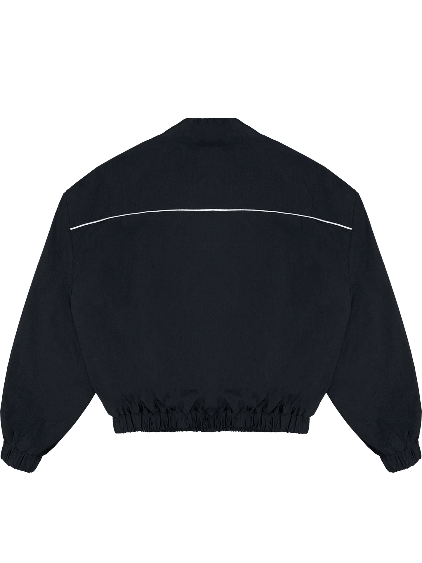 BLACK HARDCORE NYLON TRACKSUIT JACKET