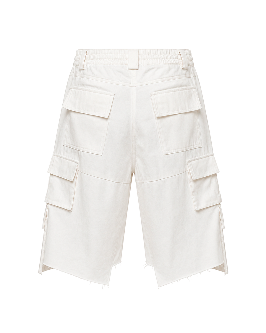 CATHARSIS WHITE DENIM SHORTS