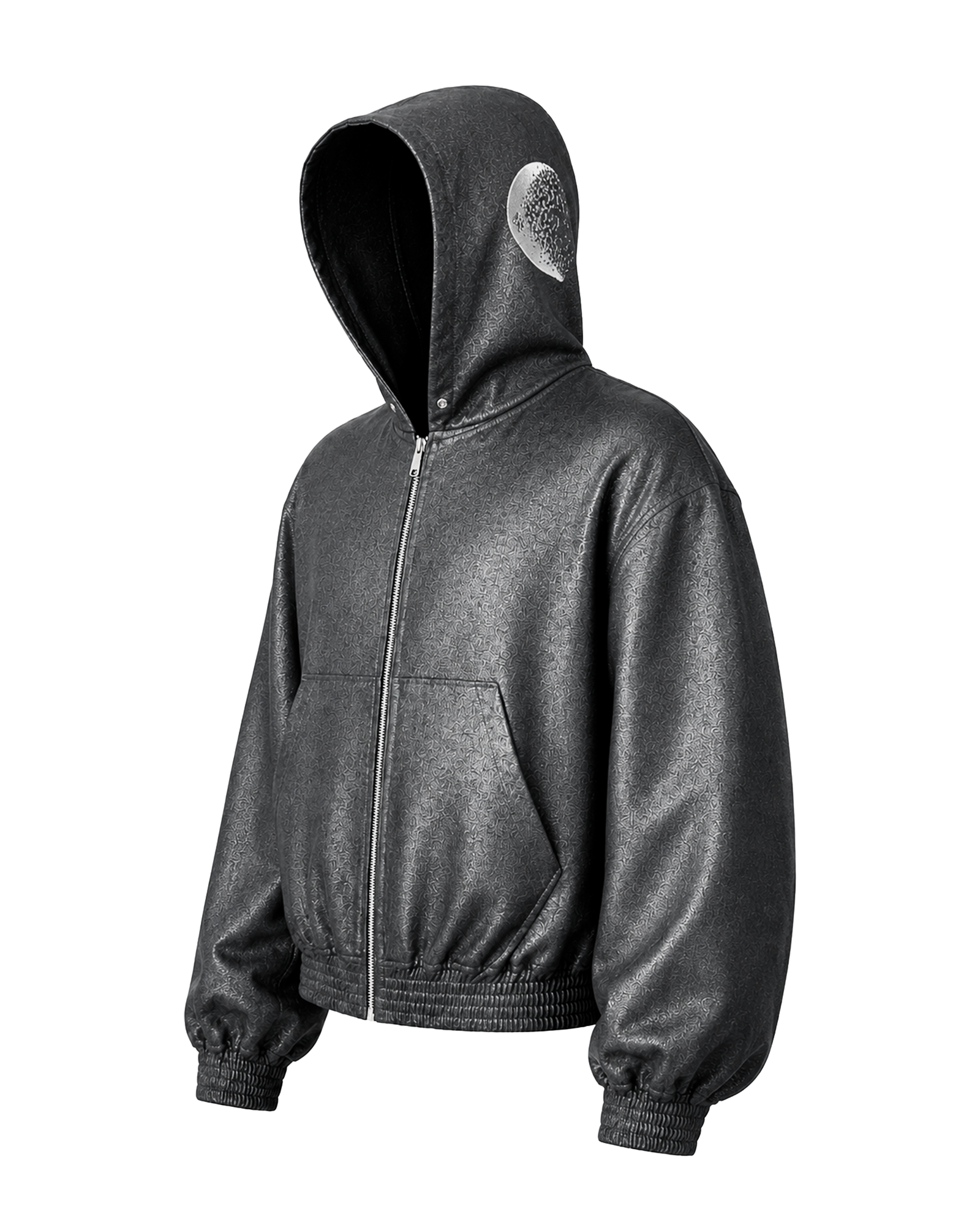 SILVER MOON SERPENT ZIP-HOODIE