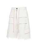CATHARSIS WHITE DENIM SHORTS