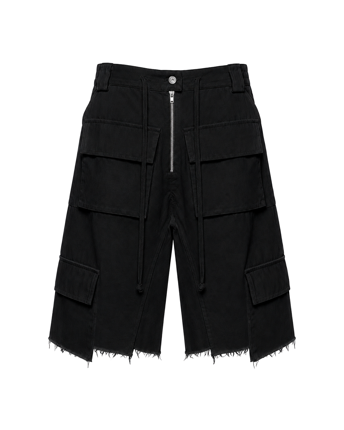 CATHARSIS BLACK DENIM SHORTS