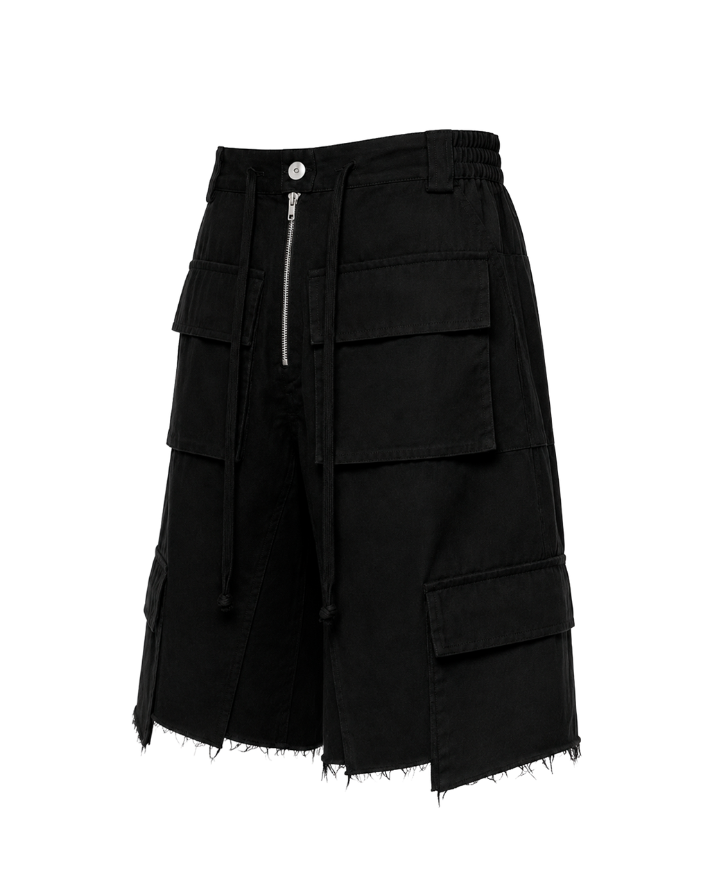 BLACK DENIM SHORTS