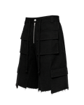 CATHARSIS BLACK DENIM SHORTS
