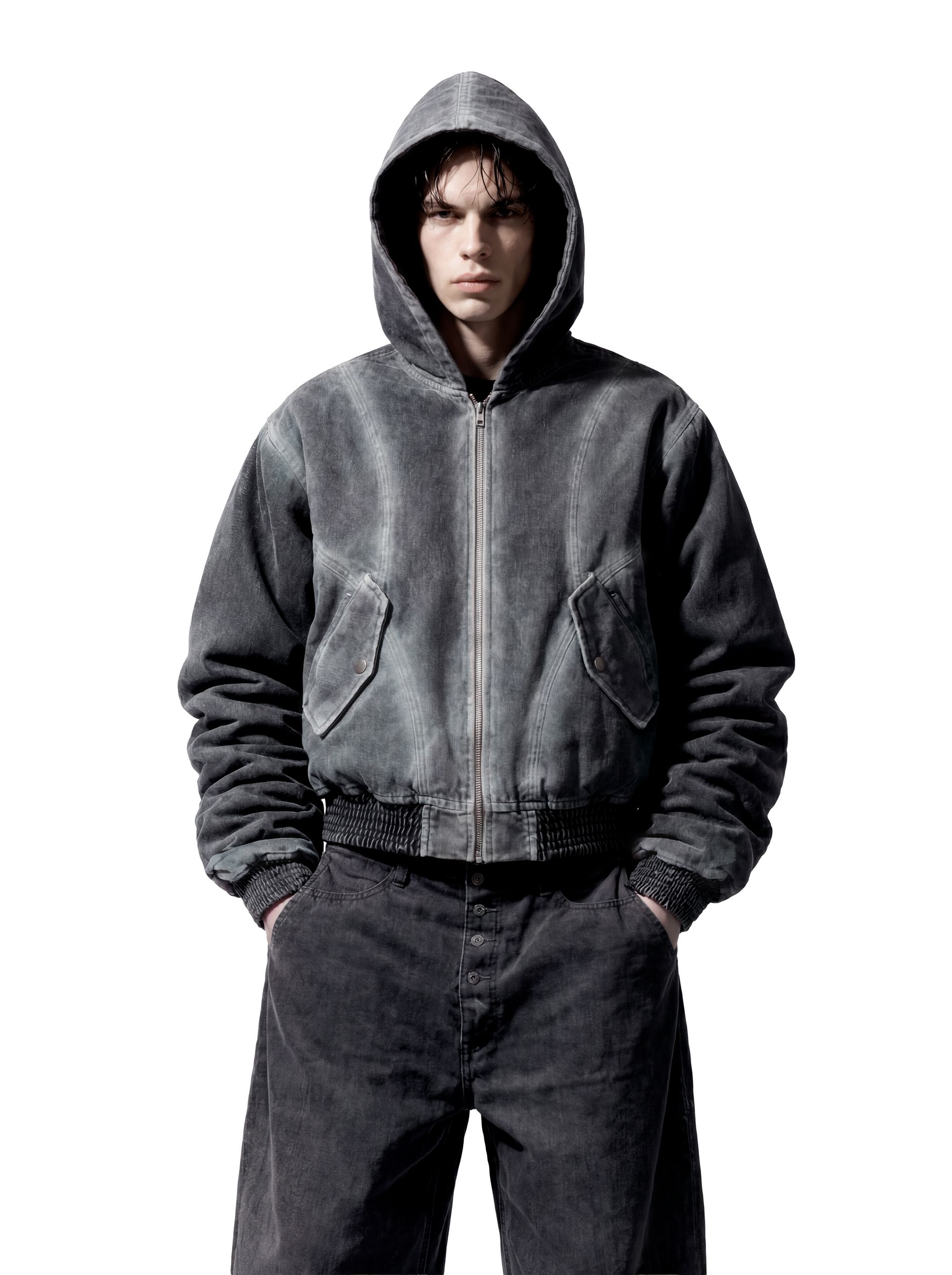 CATHARSIS DENIM BOMBER JACKET