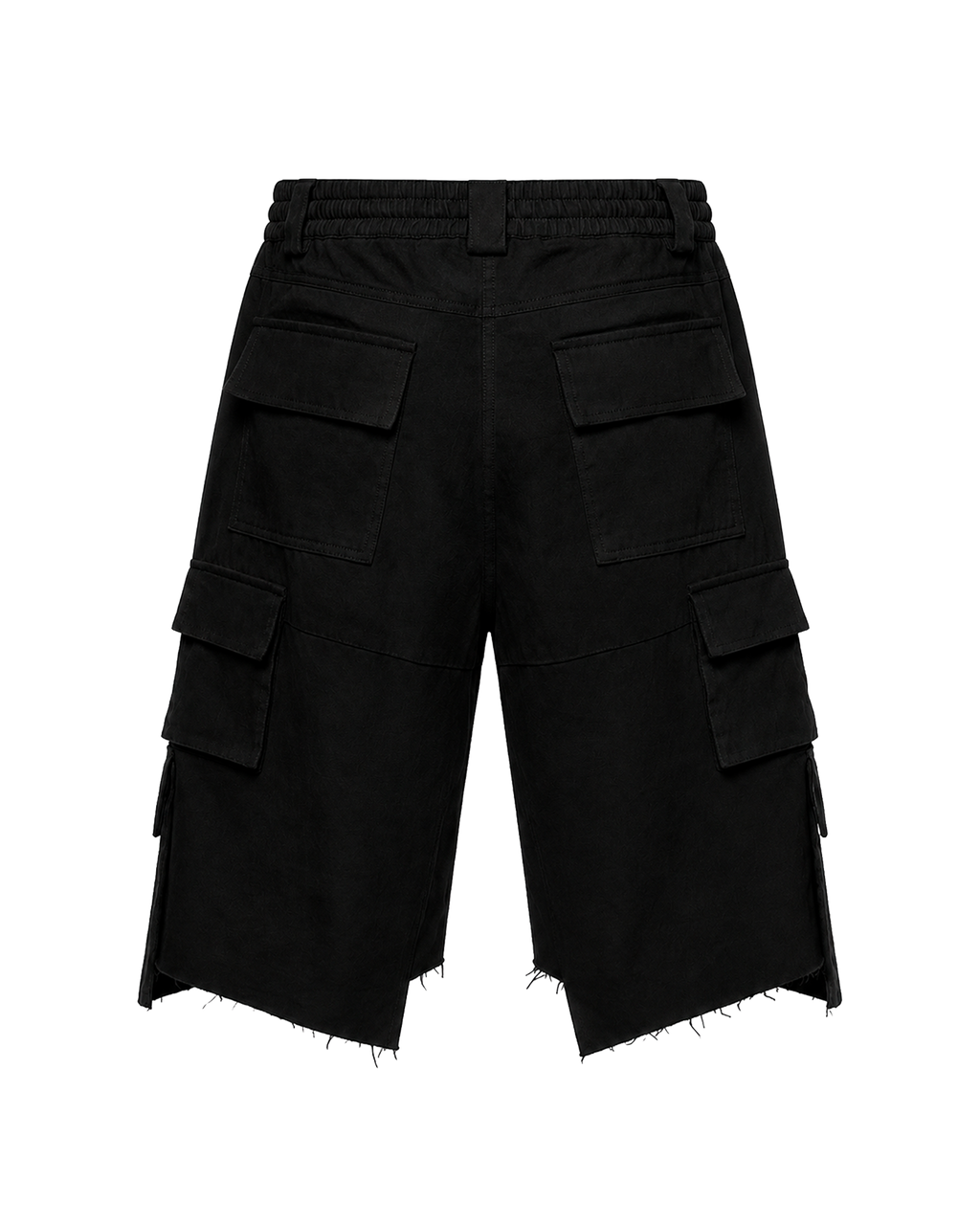 BLACK DENIM SHORTS