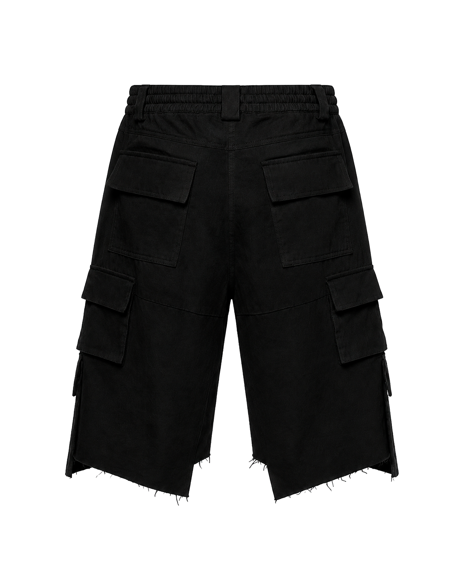 BLACK DENIM SHORTS