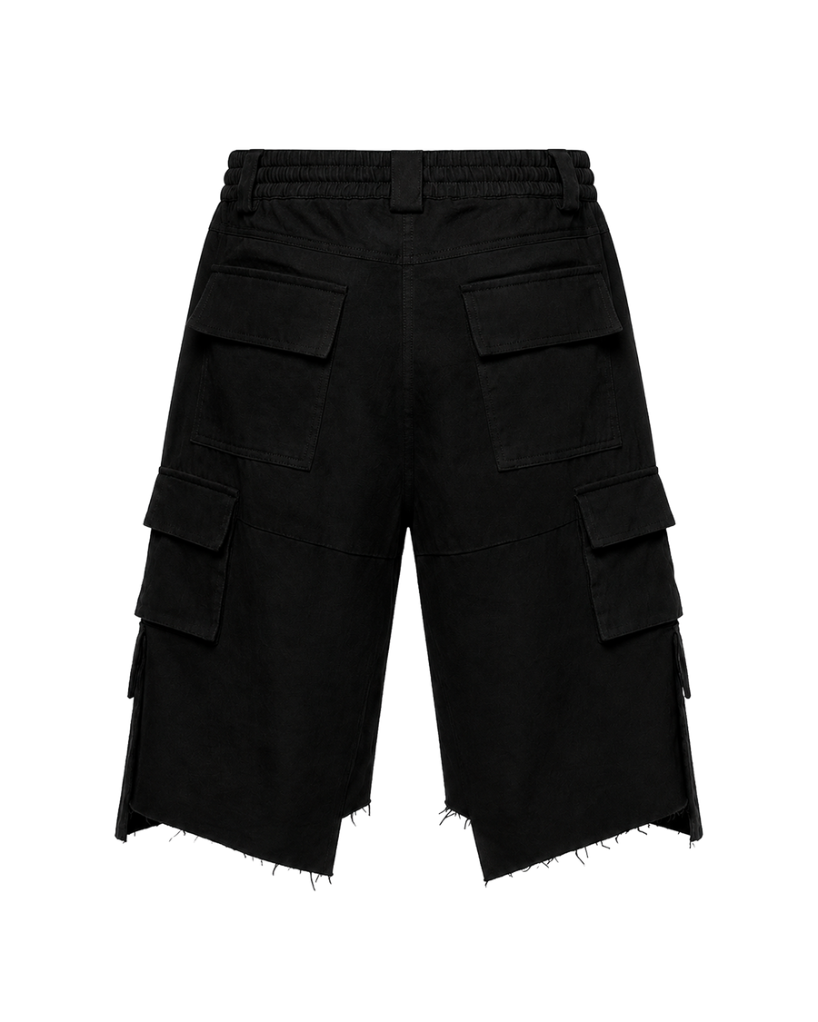 CATHARSIS BLACK DENIM SHORTS