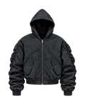RAW DENIM BOMBER JACKET