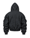 RAW DENIM BOMBER JACKET