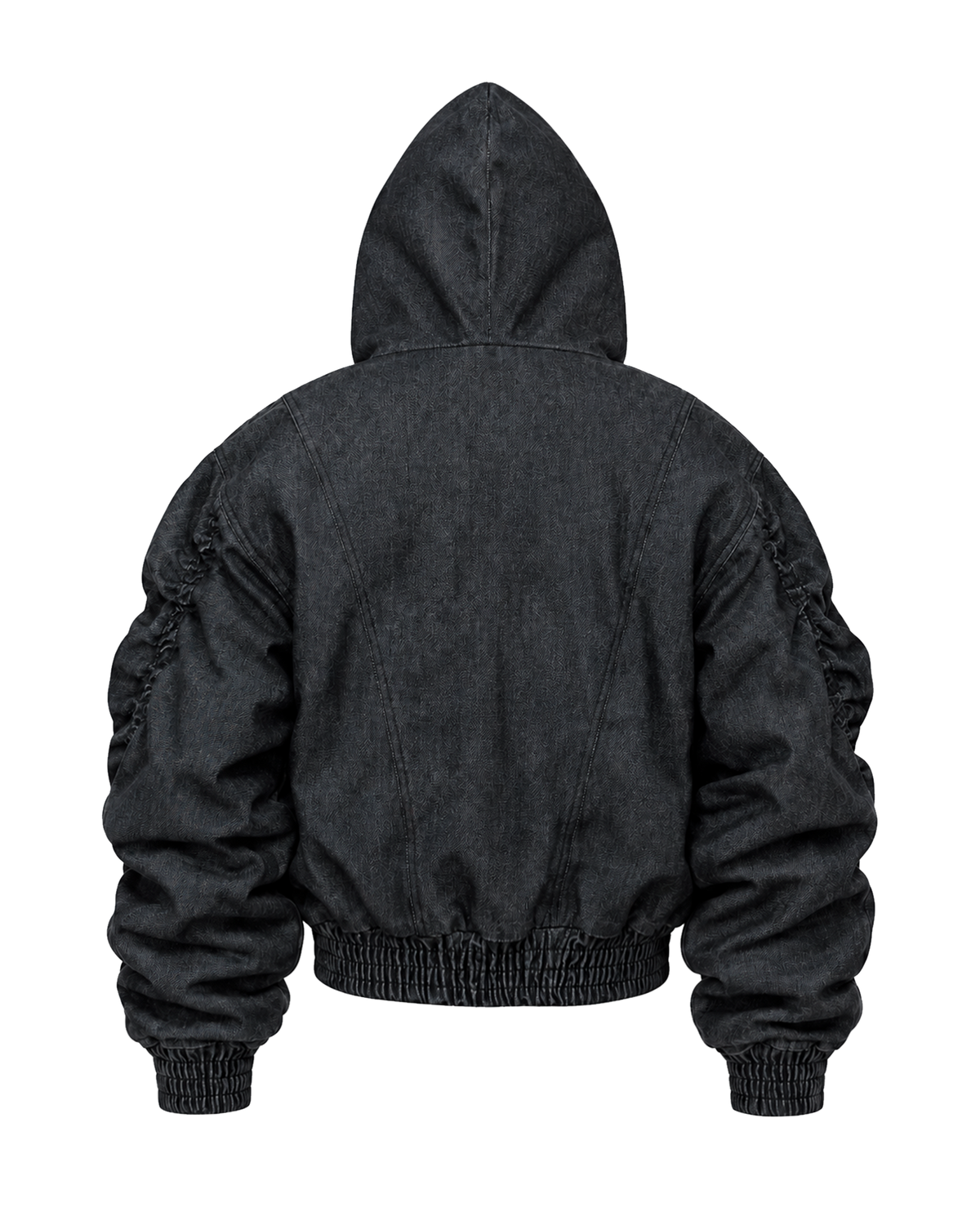 RAW DENIM BOMBER JACKET