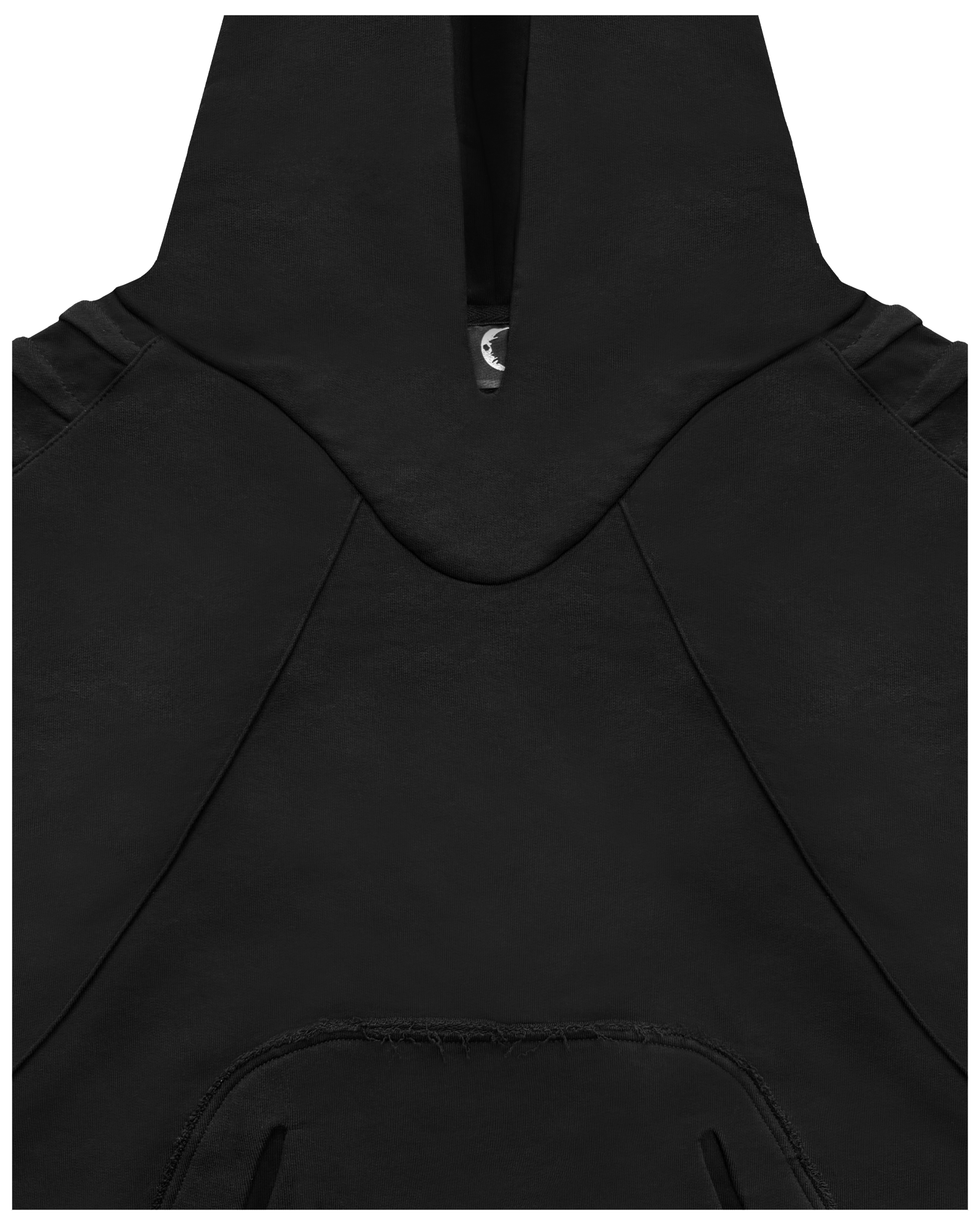 STEALTH DARK BLACK HOODIE