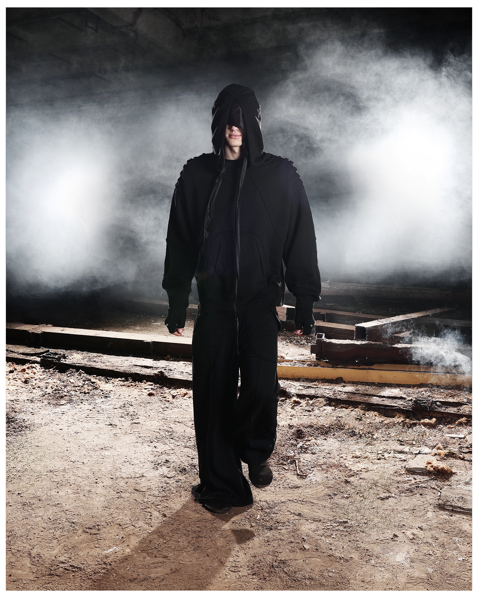 STEALTH DARK BLACK HOODIE