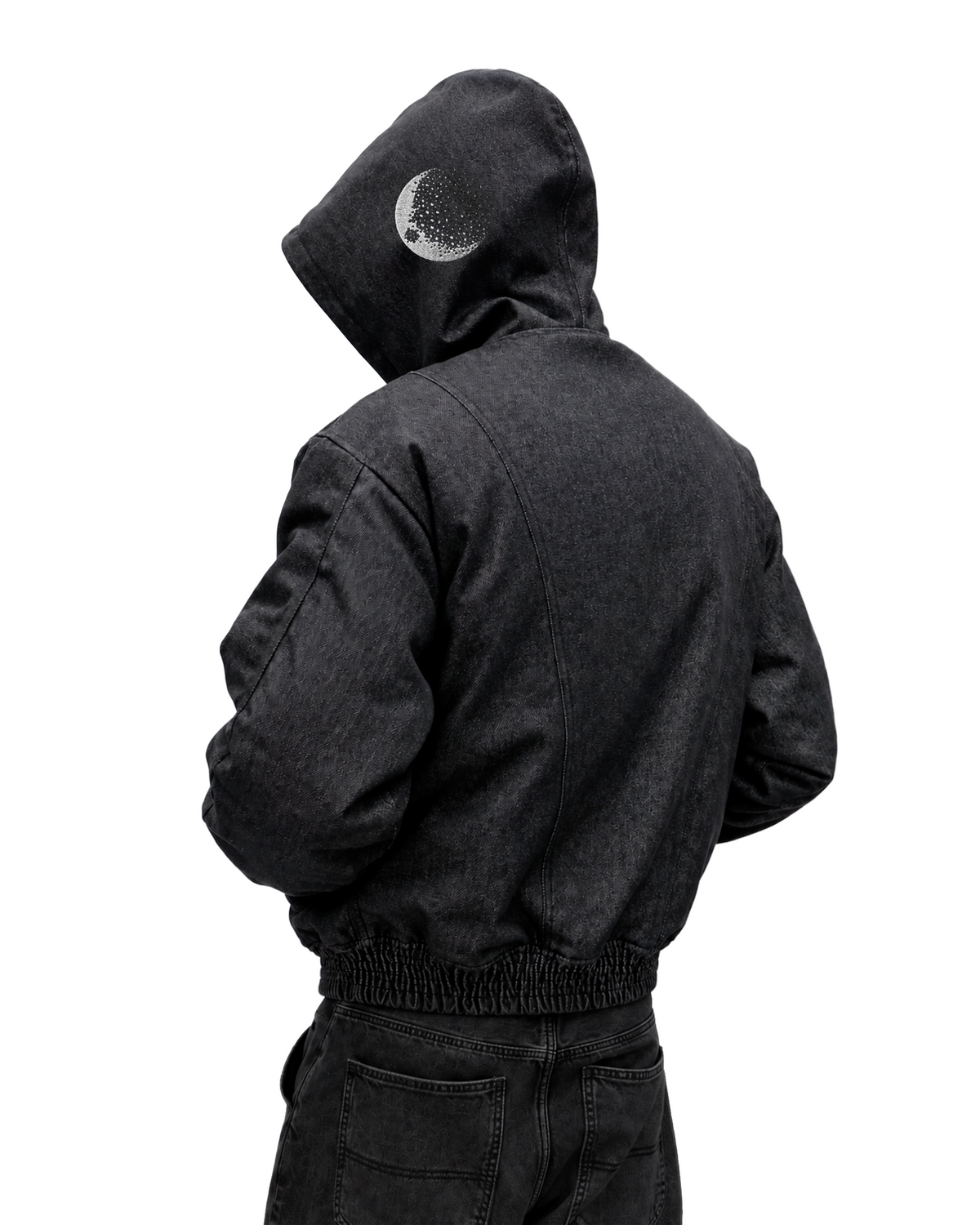 RAW DENIM BOMBER JACKET