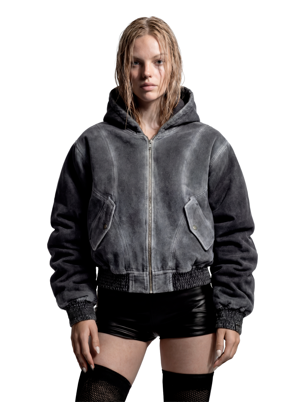 CATHARSIS DENIM BOMBER JACKET