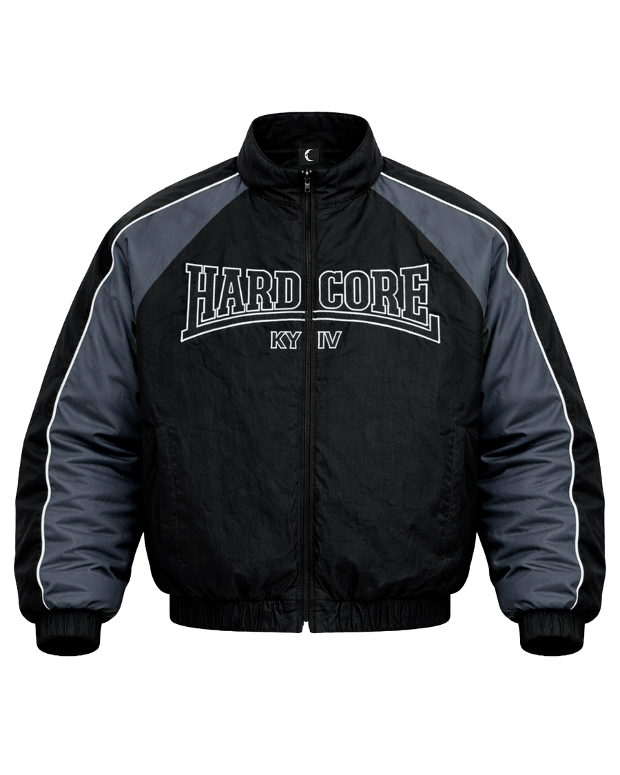 ЧОРНА НЕЙЛОНОВА СПОРТИВНА КУРТКА HARDCORE 