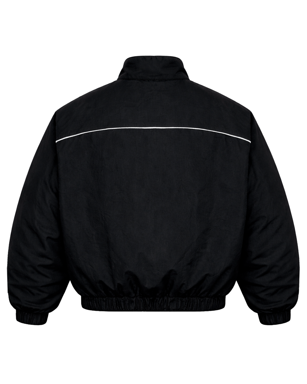 BLACK HARDCORE NYLON TRACKSUIT JACKET