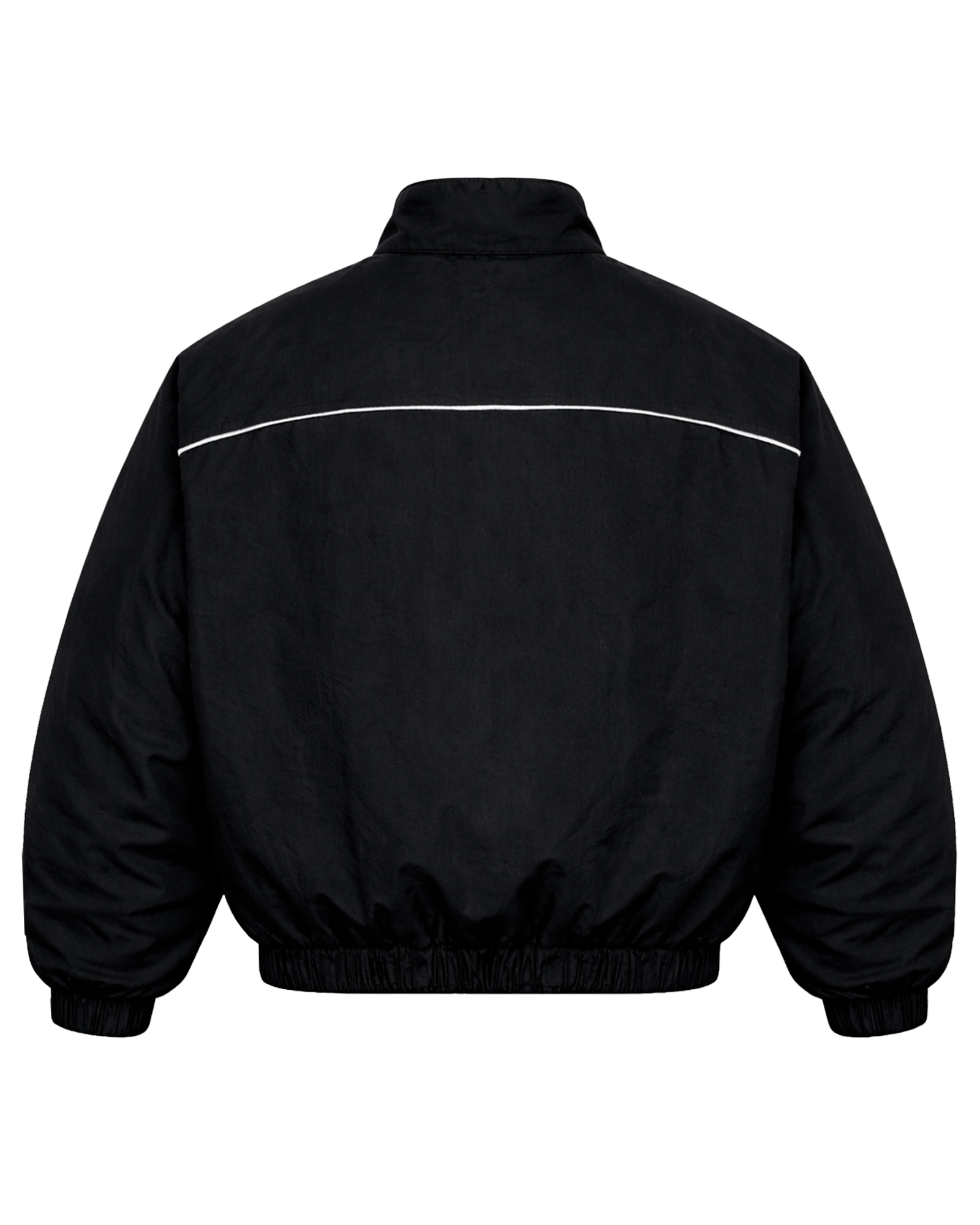 BLACK HARDCORE NYLON TRACKSUIT JACKET