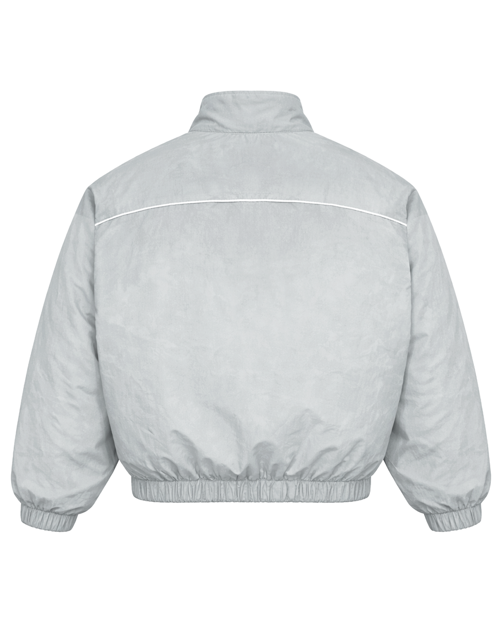 GRAY HARDCORE NYLON TRACKSUIT JACKET