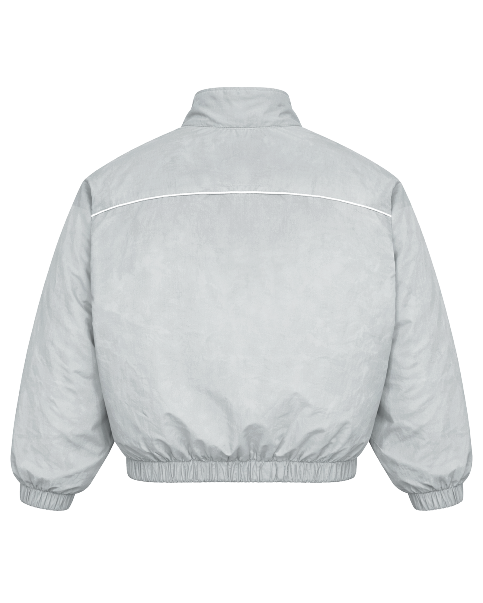 GRAY HARDCORE NYLON TRACKSUIT JACKET