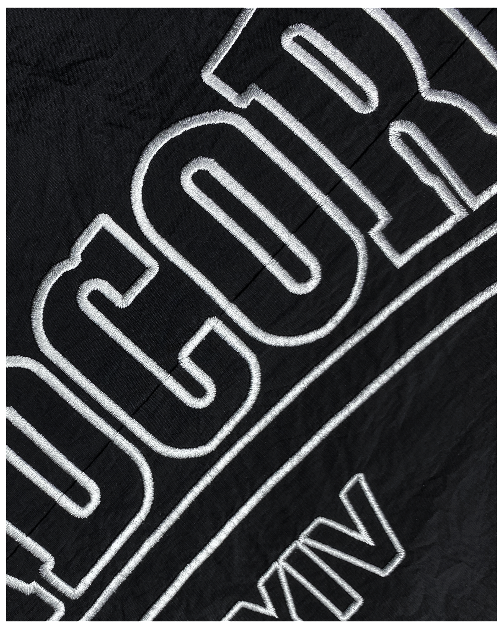 BLACK HARDCORE NYLON TRACKSUIT PANTS