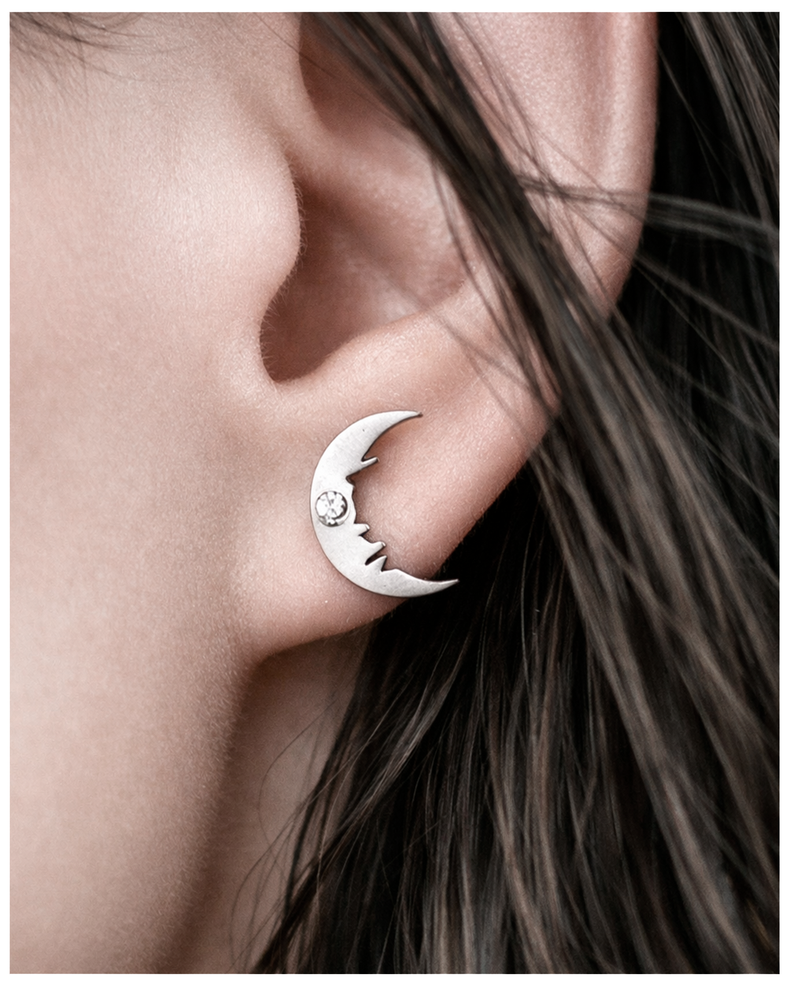 LUNAR SILVER EARRINGS