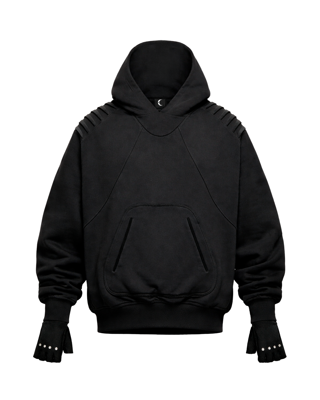 STEALTH DARK BLACK HOODIE