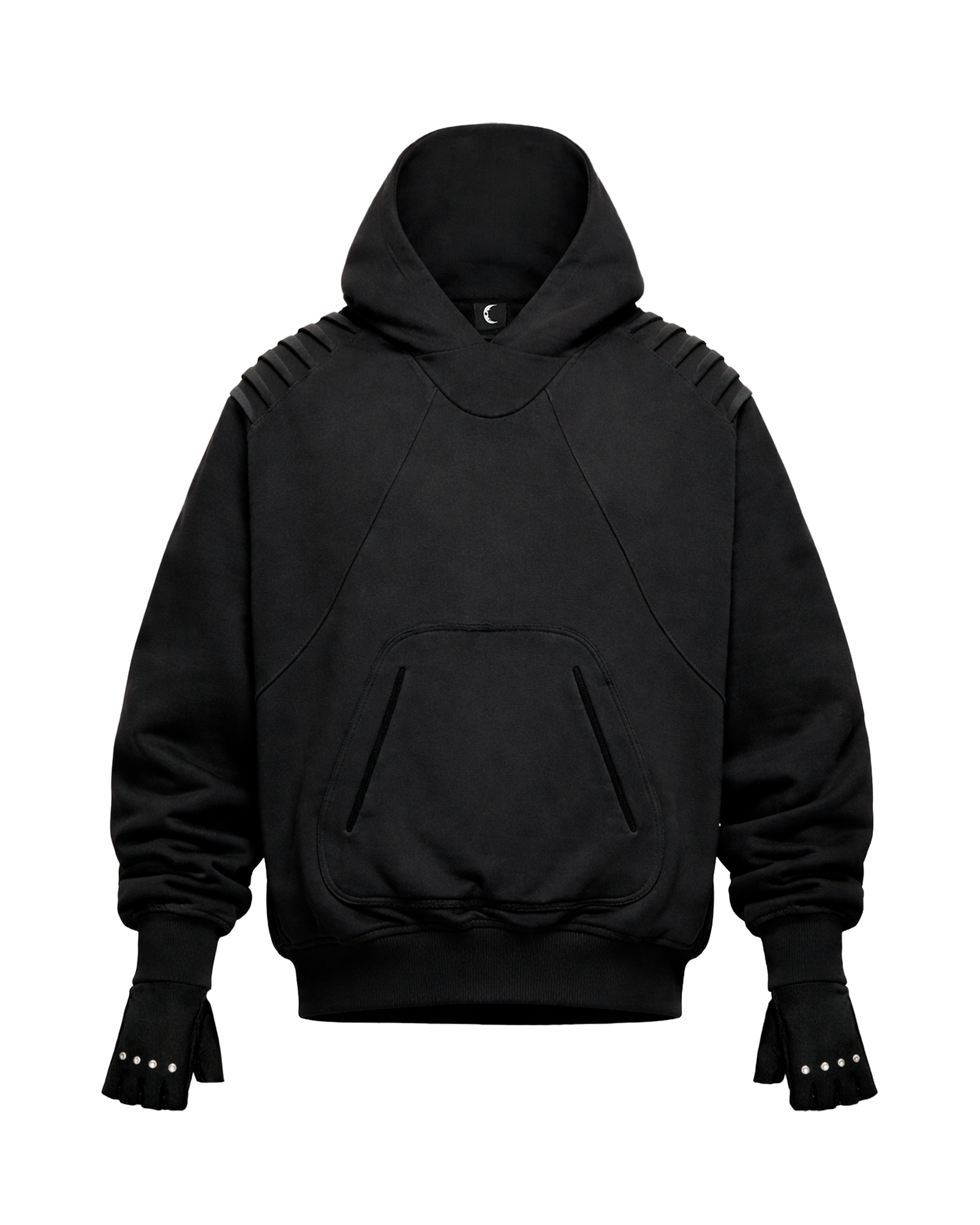 STEALTH DARK BLACK HOODIE