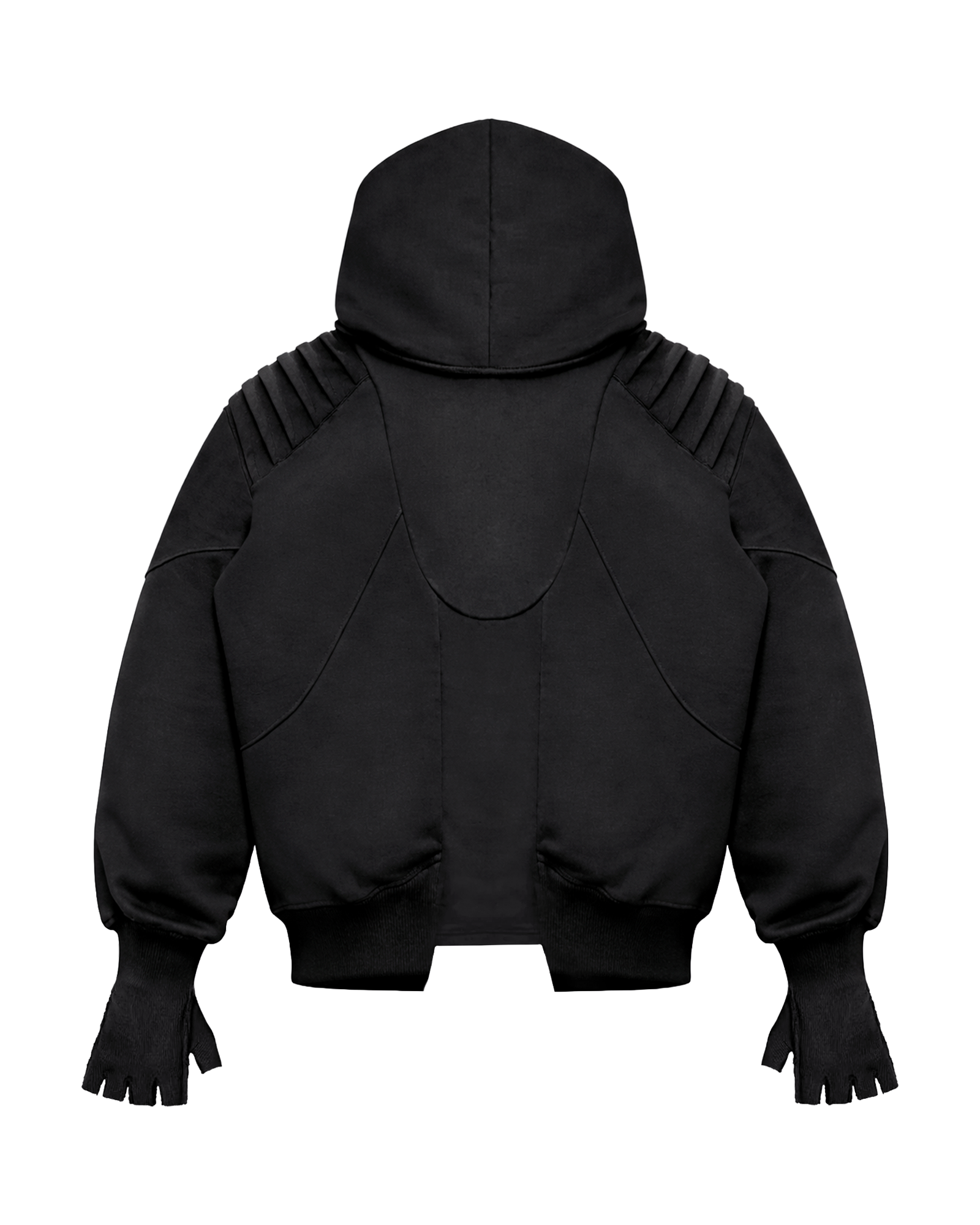 STEALTH DARK BLACK HOODIE