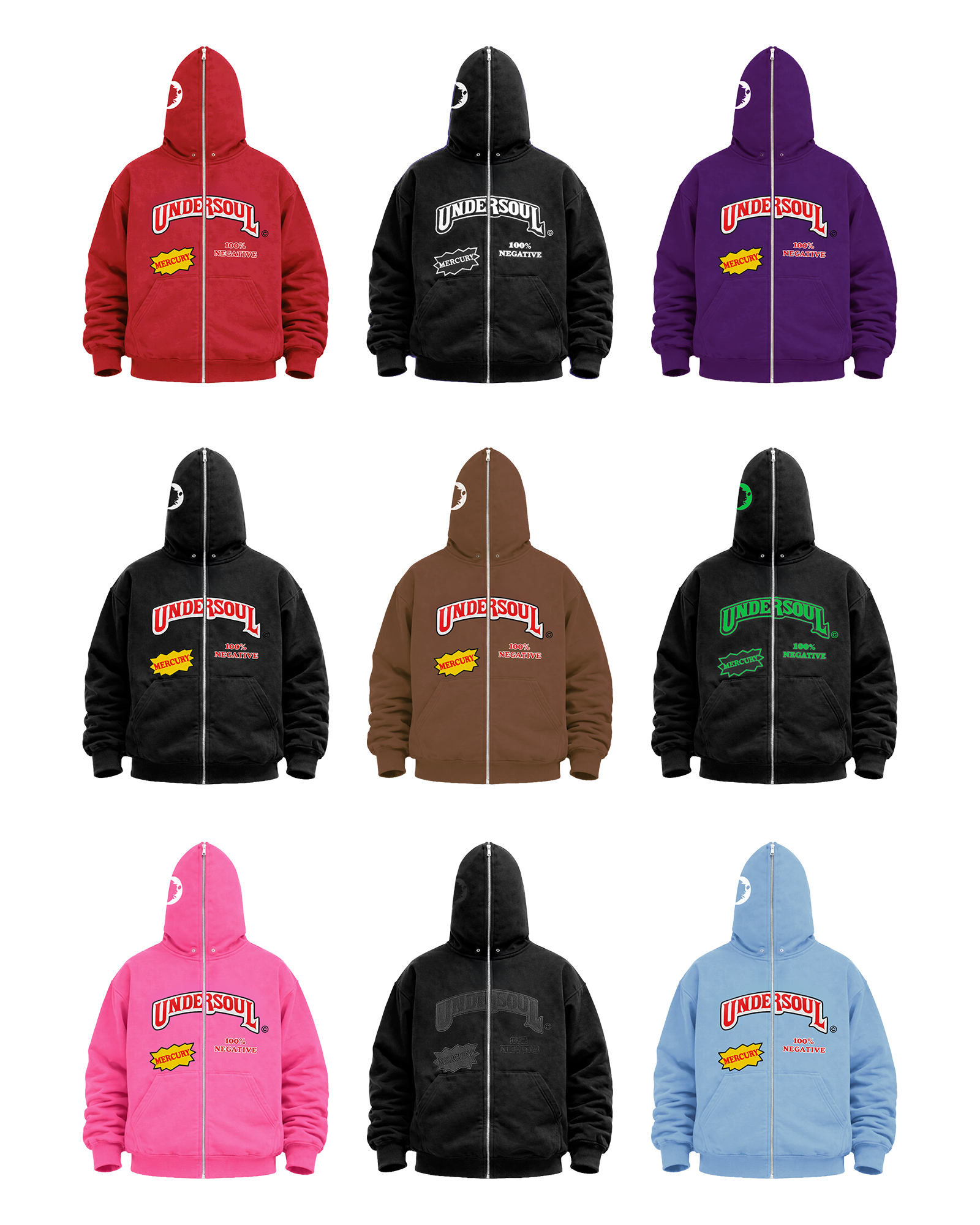UNDERWOOD FULL ZIP HOODIE