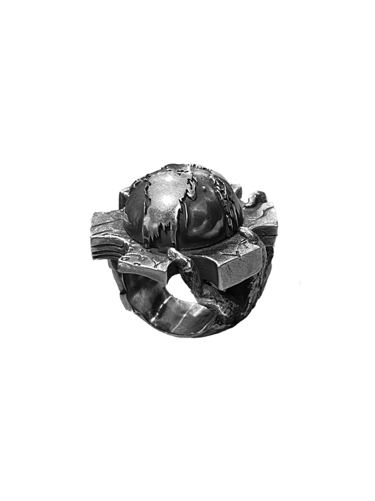 GEAR SILVER RING