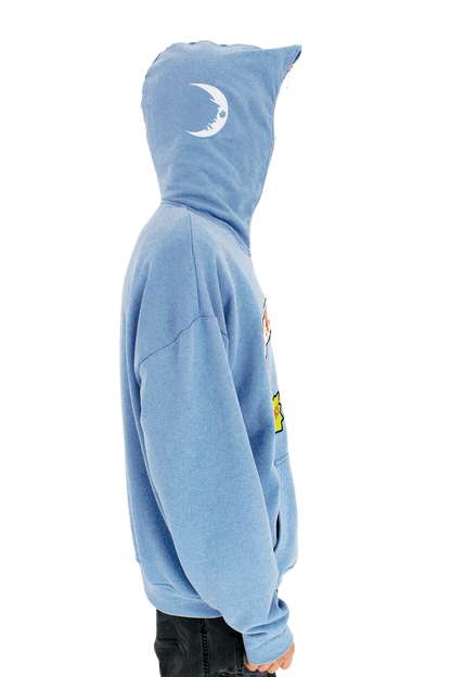 LIGHT BLUE UNDERWOOD FULL ZIP HOODIE