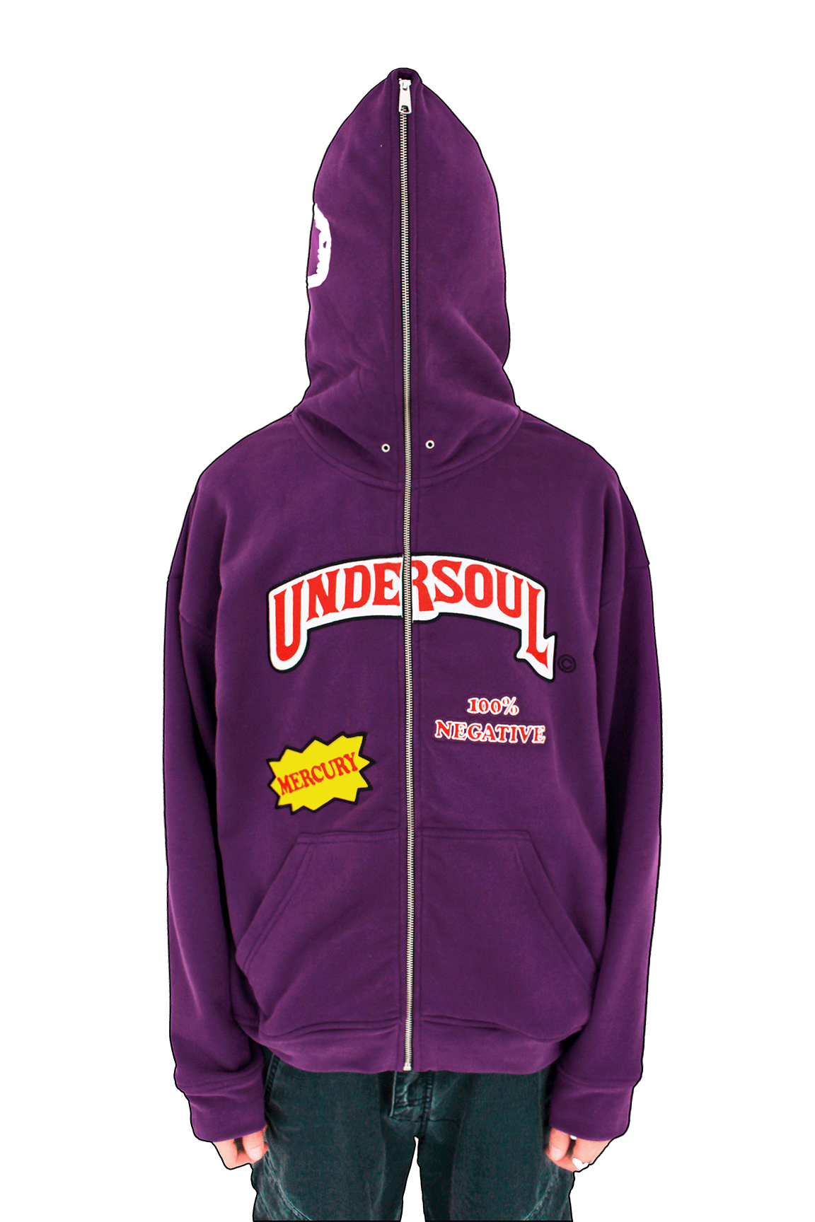 PURPLE UNDERWOOD FULL ZIP HOODIE