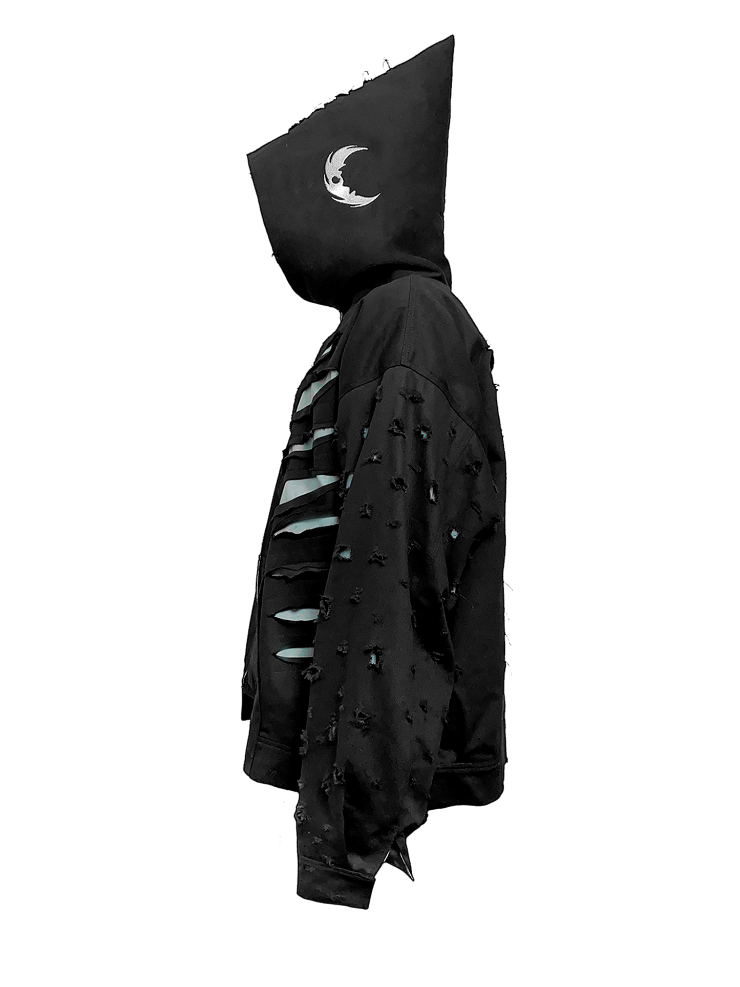 BLACK DESTROYER DENIM JACKET