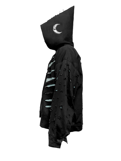 BLACK DESTROYER DENIM JACKET
